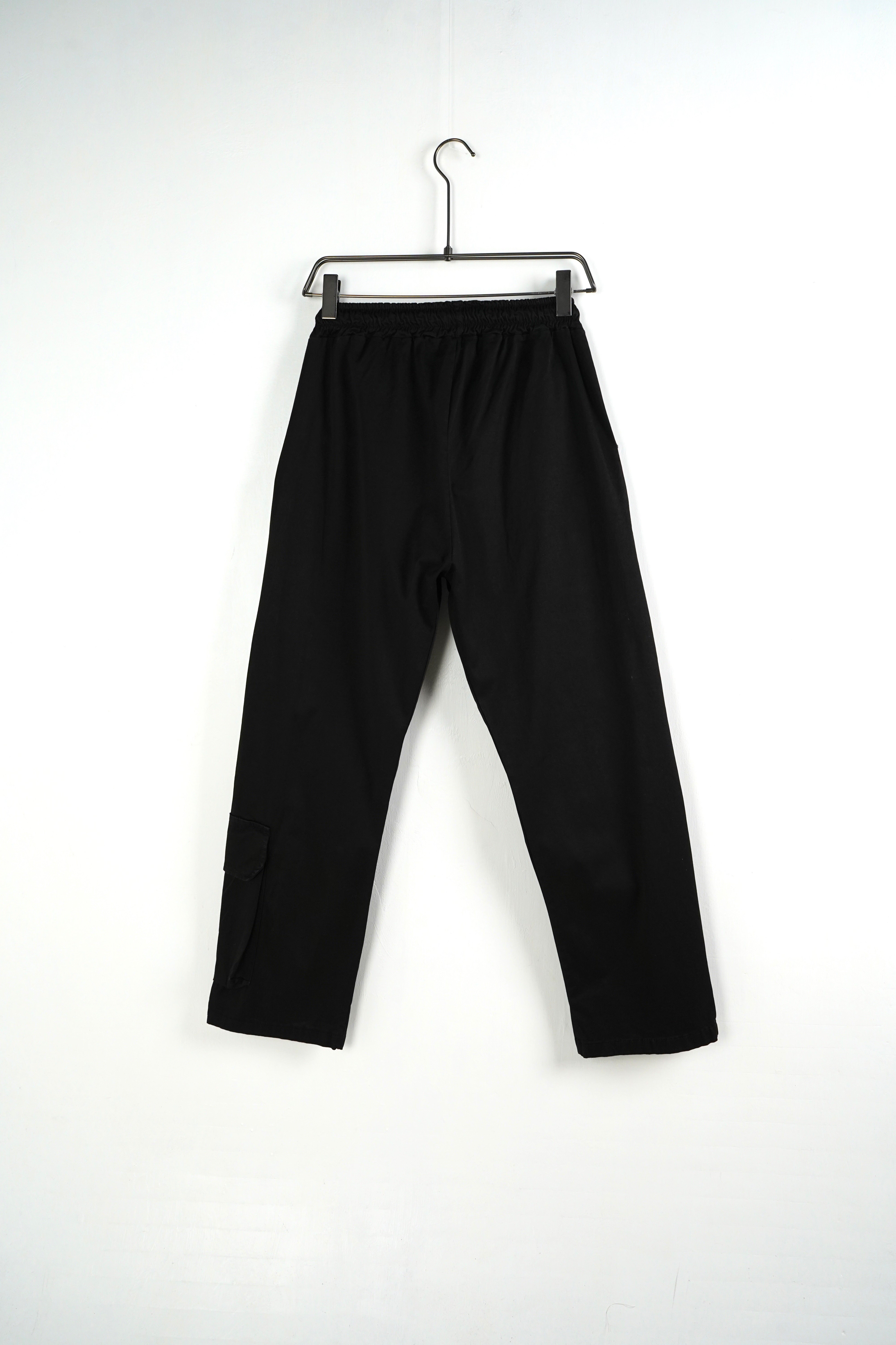 PANT CARGO DOUBLE ZIP BLACK