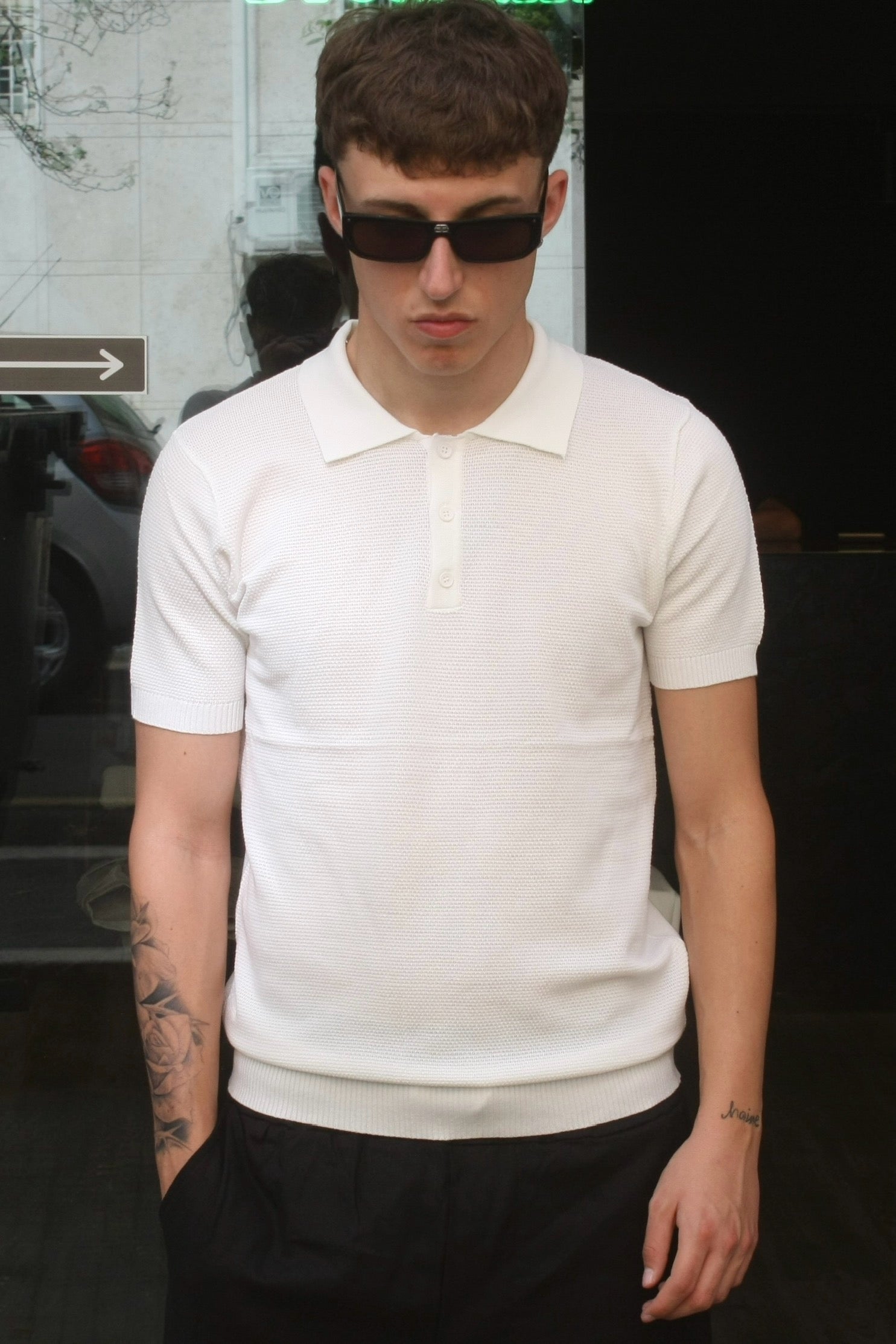 POLO FILO WHITE