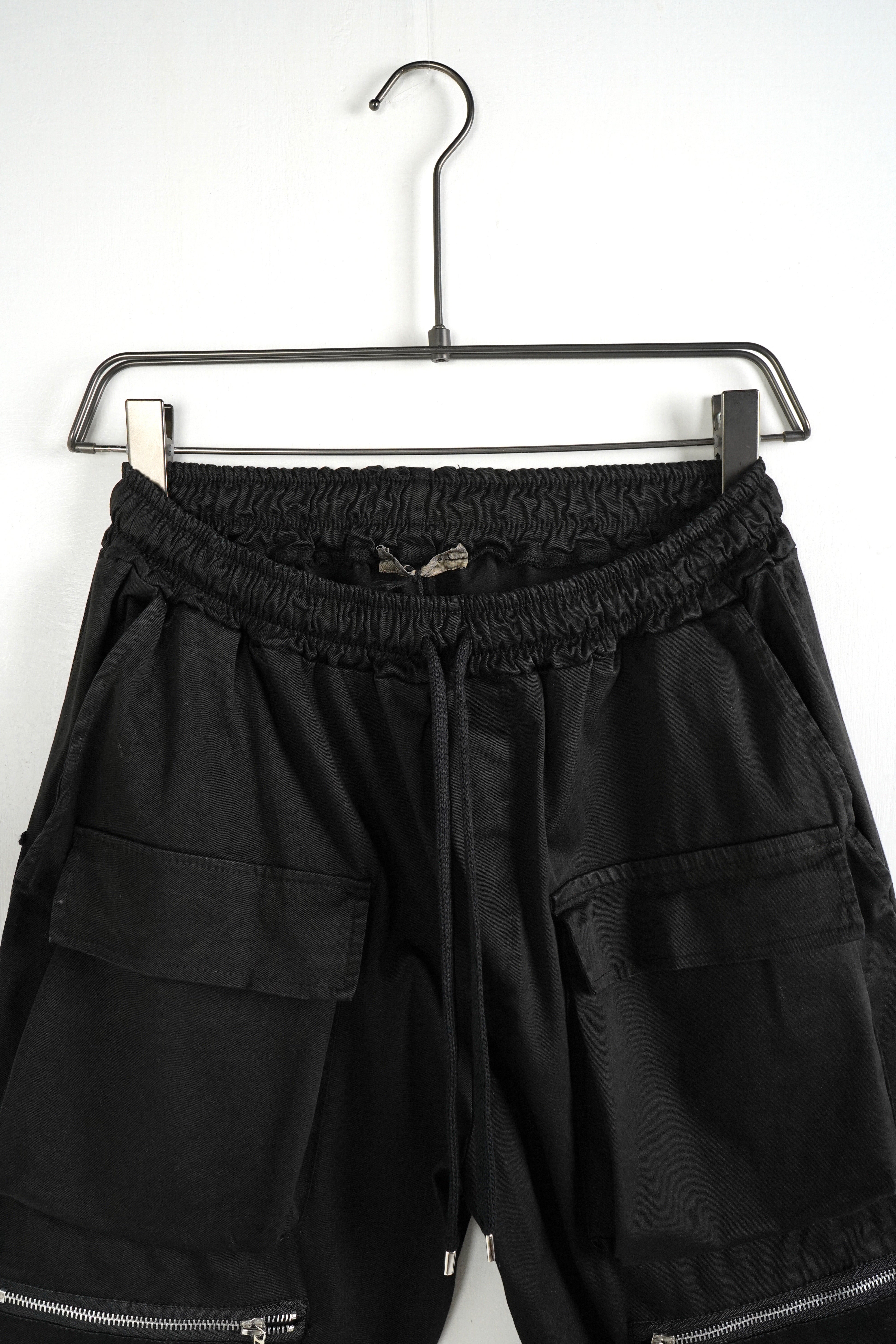 PANT CARGO DOUBLE ZIP BLACK