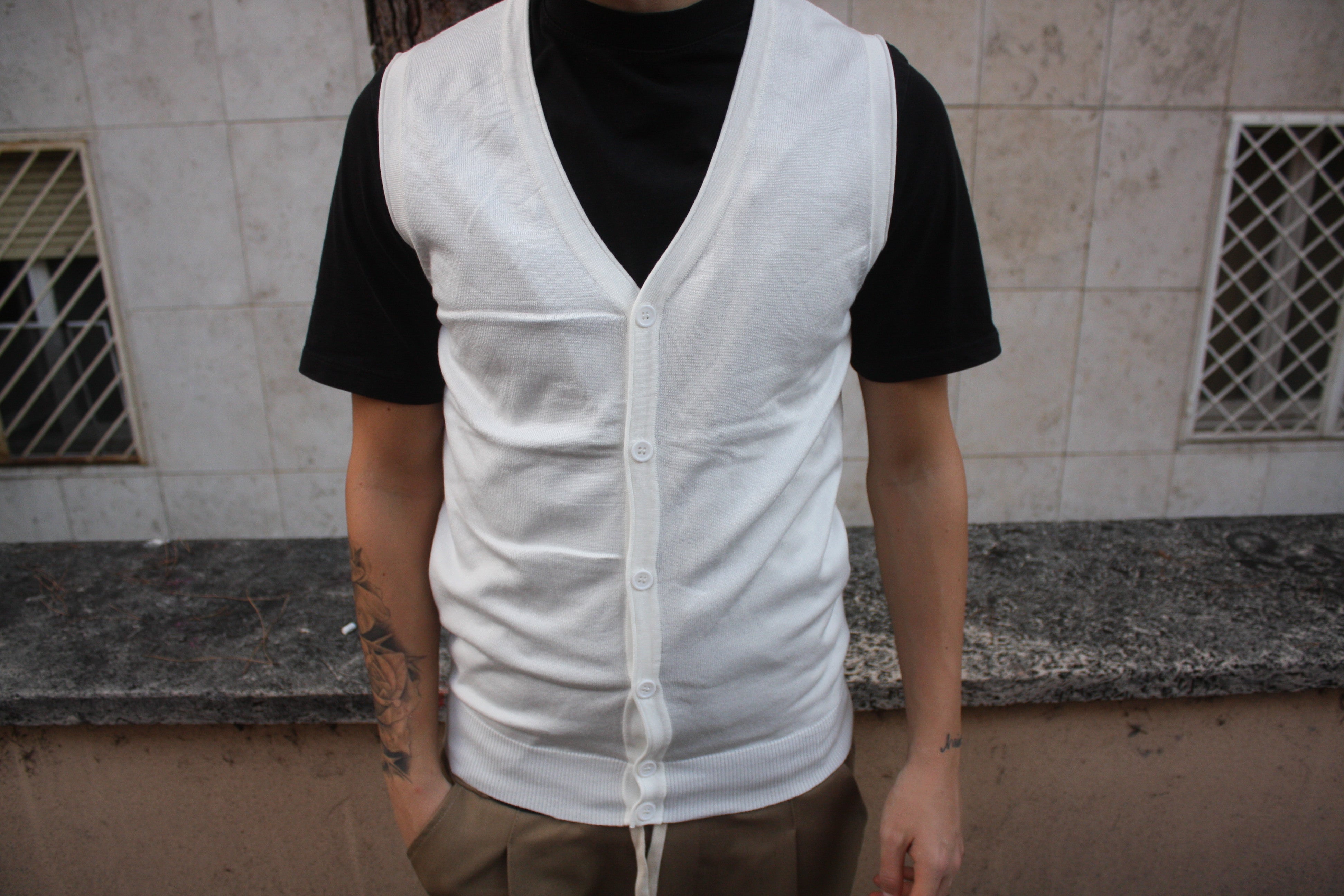 CARDIGAN BOTTONI WHITE